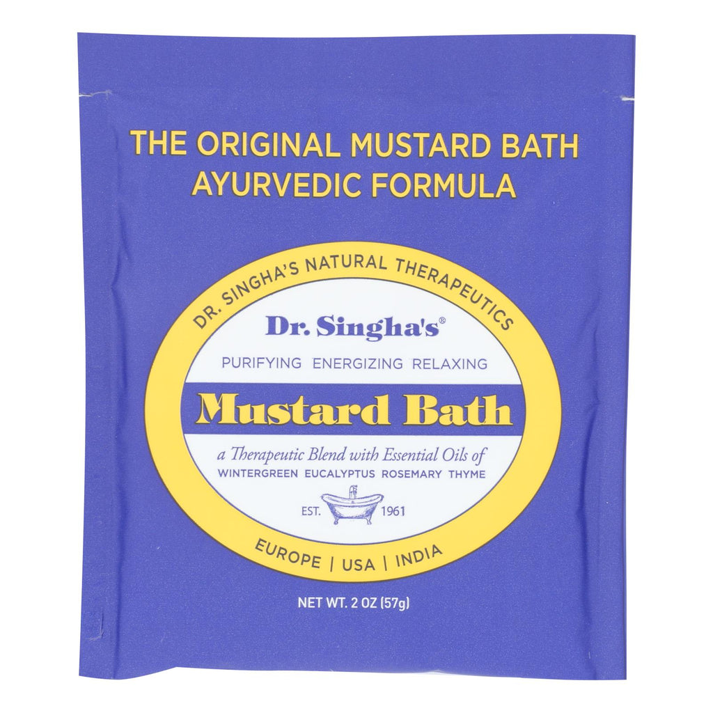 Dr. Singha's Mustard Bath  - Case Of 14 - 2 Oz - Lakehouse Foods