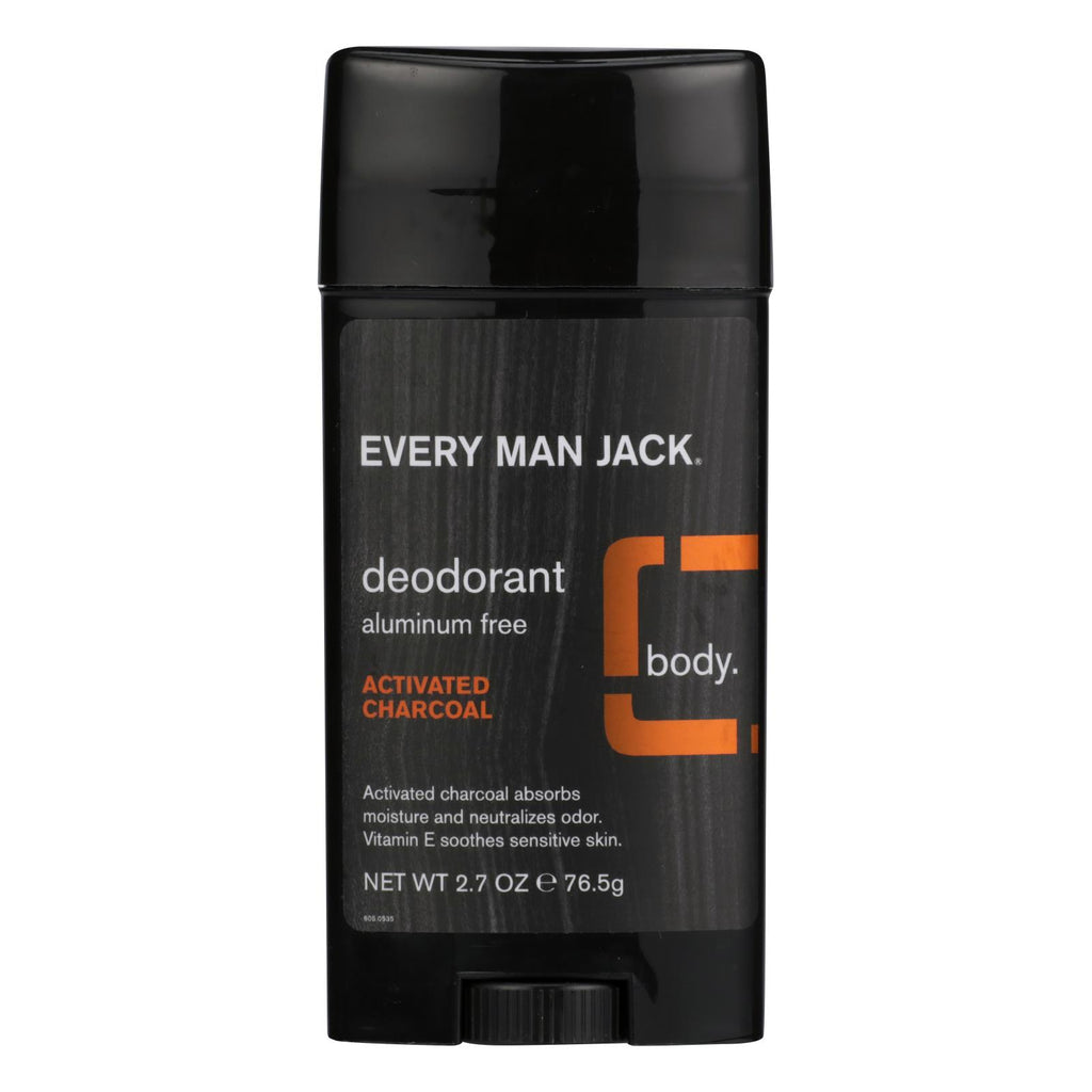 Every Man Jack - Deodorant Activated Charcoal - 1 Each - 2.7 Oz - Lakehouse Foods