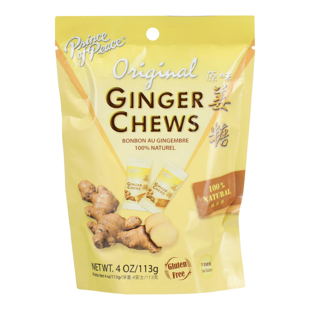 Prince Of Peace - Chews Ginger - 1 Each - 4 Oz - Lakehouse Foods