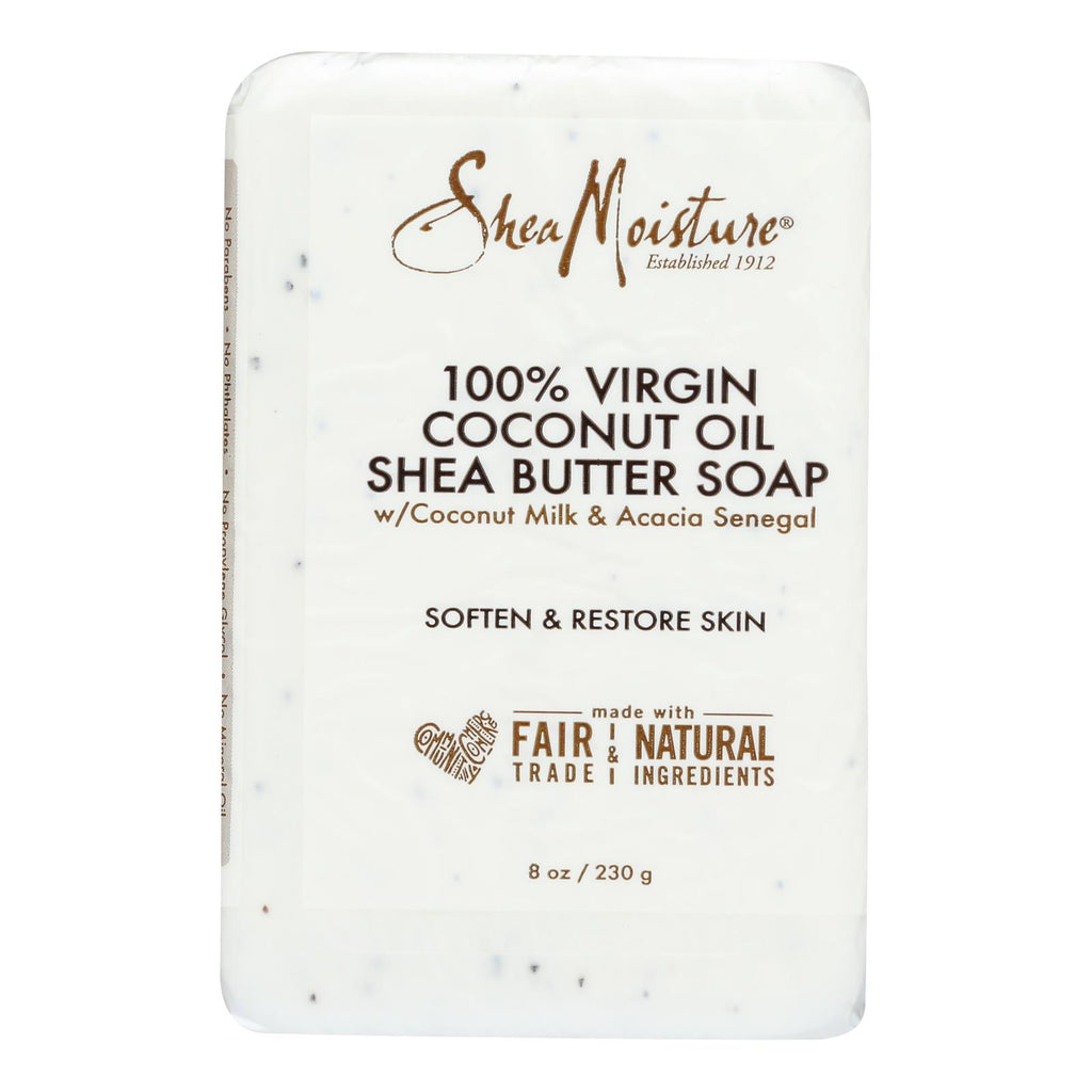 Shea Moisture - Bar Soap 100% Vr Coconut Oil - 1 Each - 8 Oz - Lakehouse Foods