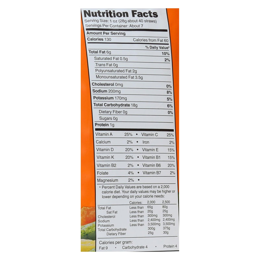 Good Health Sea Salt Veggie Straws  - Case Of 10 - 6.25 Oz - Lakehouse Foods