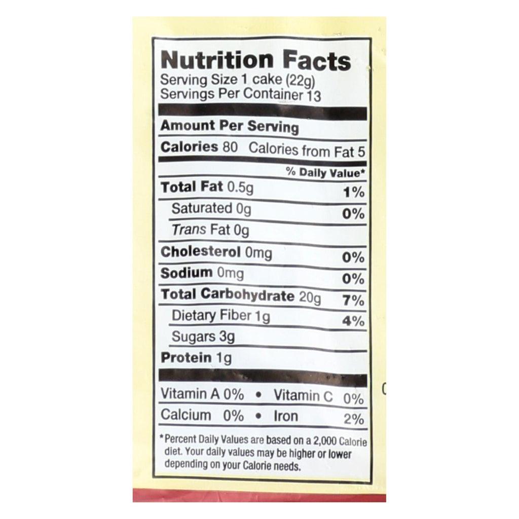 Lundberg Family Farms - Rice Cake Cinnamon Toast - Case Of 6-9.5 Oz - Lakehouse Foods