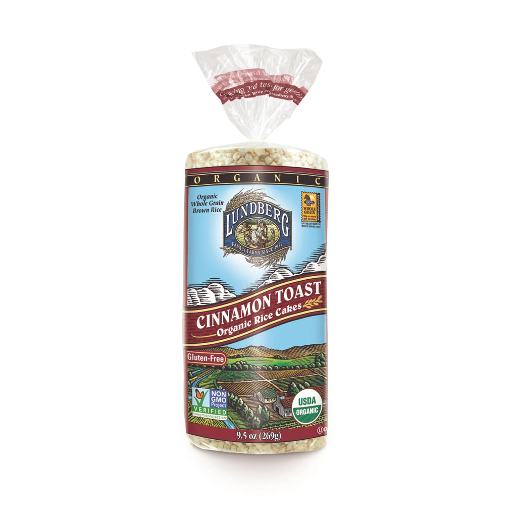 Lundberg Family Farms - Rice Cake Cinnamon Toast - Case Of 6-9.5 Oz - Lakehouse Foods