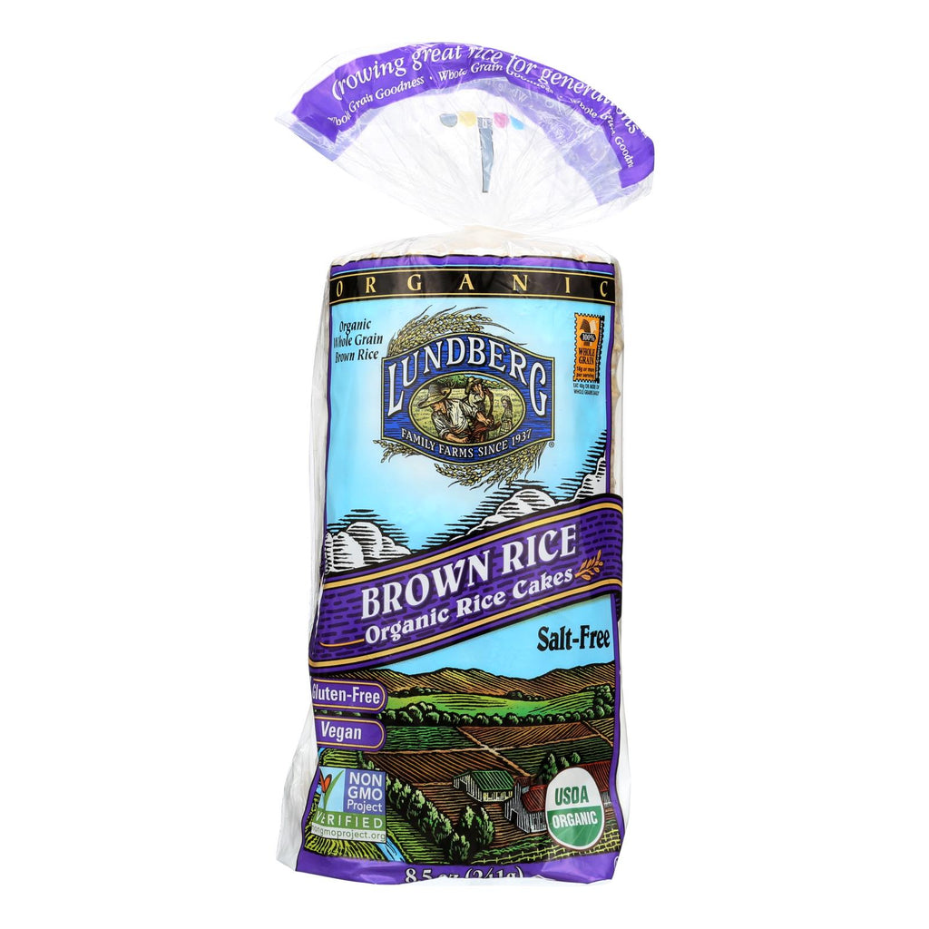 Lundberg Family Farms - Rice Cake Brown Ns - Case Of 6-8.5 Oz - Lakehouse Foods