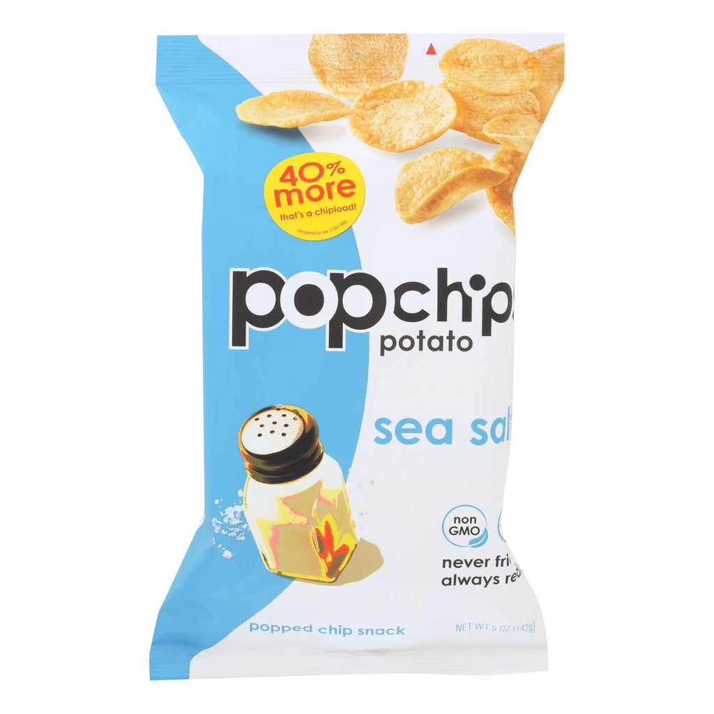 Popchips Potato Chip - Sea Salt - Case Of 12 - 5 Oz - Lakehouse Foods