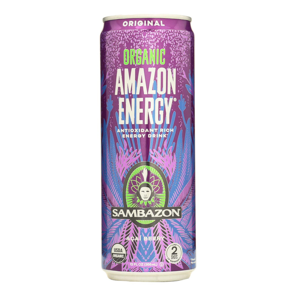 Sambazon Organic Amazon Energy Drink - Original - Case Of 12 - 12 Fl Oz - Lakehouse Foods