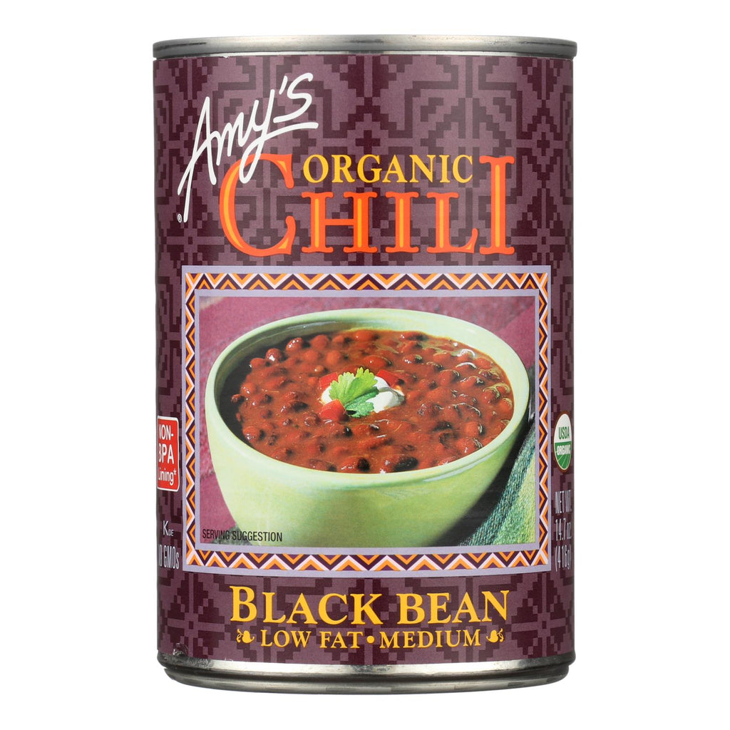 Amy's - Organic Medium Black Bean Chili - Case Of 12 - 14.7 Oz - Lakehouse Foods