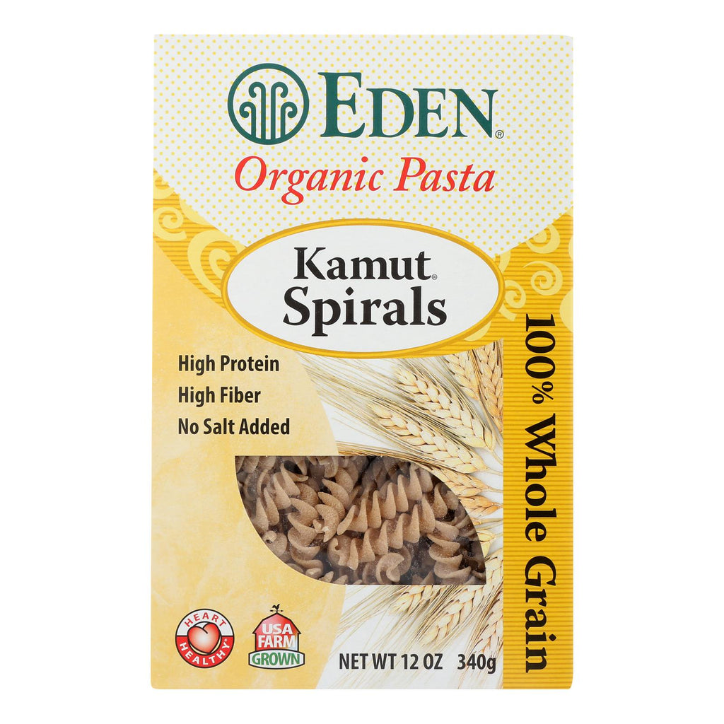 Eden Foods Organic Whole Kamut Spirals - Case Of 6 - 12 Oz. - Lakehouse Foods