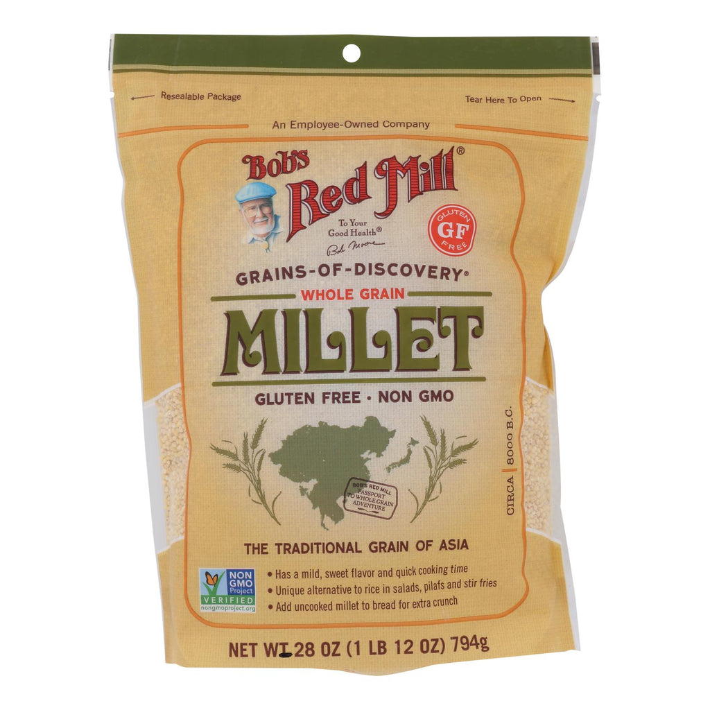 Bob's Red Mill - Millet Whole Grain Gluten Free - Case Of 4-28 Oz - Lakehouse Foods