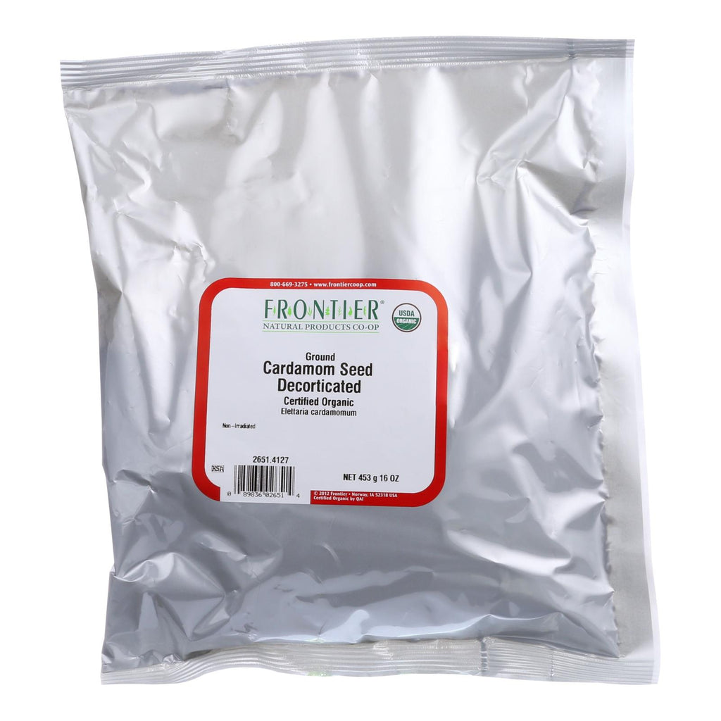 Frontier Herb Cardamom Seed Organic Powder No Pods - Single Bulk Item - 1lb - Lakehouse Foods