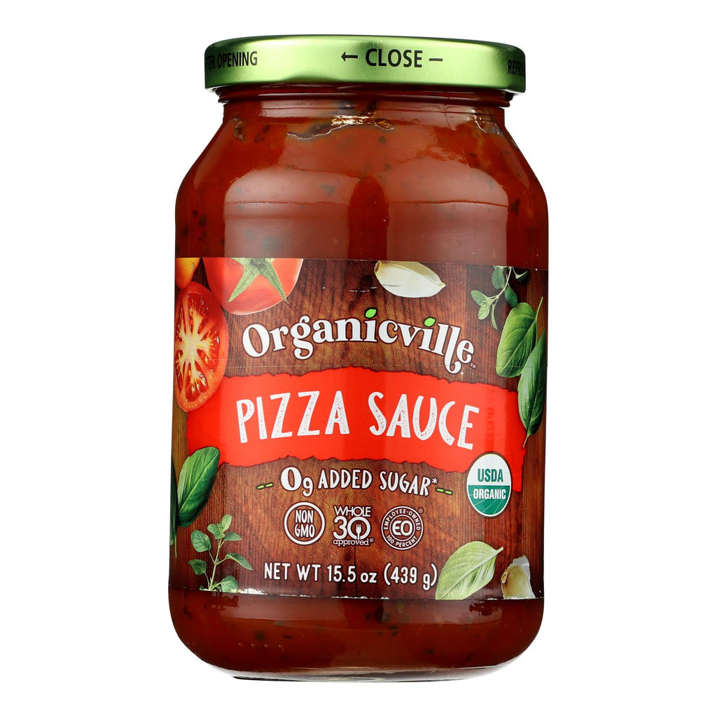 Organicville - Pizza Sauce Gluten Free - Case Of 6-15.5 Oz - Lakehouse Foods