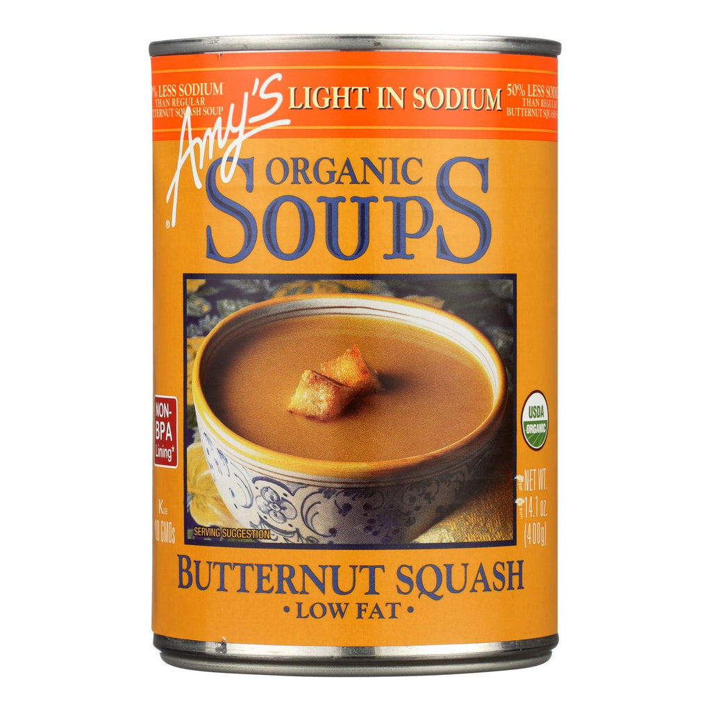 Amy's - Organic Low Sodium Butternut Squash Soup - Case Of 12 - 14.1 Oz - Lakehouse Foods