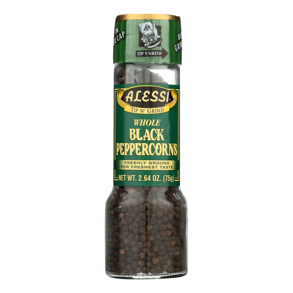 Alessi - Grinder - Whole Black Peppercorns - Large - 2.64 Oz - Lakehouse Foods