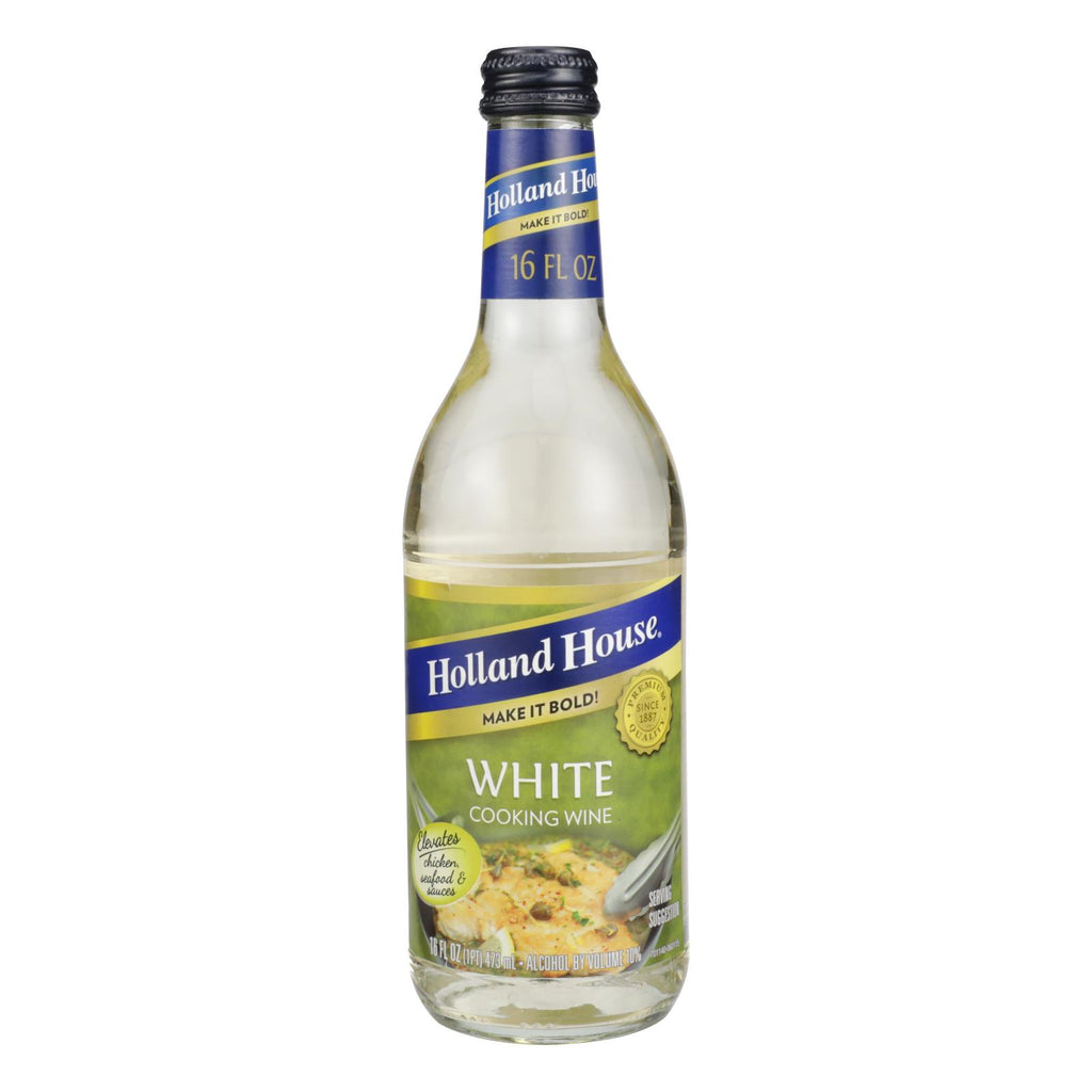 Holland House Holland House White Cooking Wine - White - Case Of 12 - 16 Fl Oz. - Lakehouse Foods