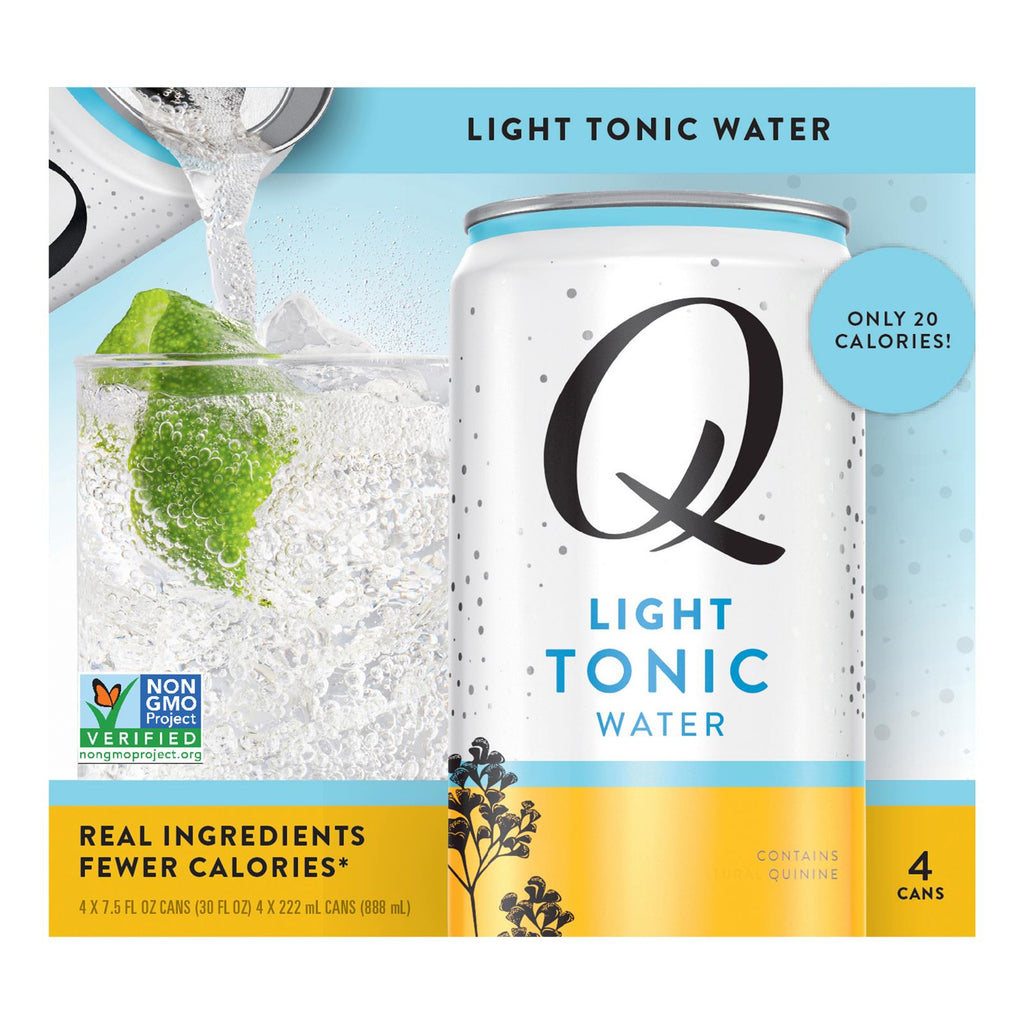 Q Drinks - Tonic Water Light - Case Of 6 - 4-7.5 Fz - Lakehouse Foods