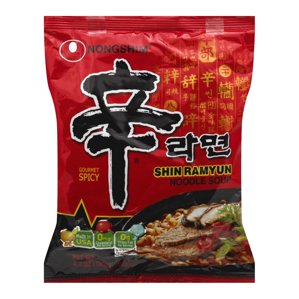 Nong Shim Shin Ramyun - Meal Noodle - Case Of 10 - 4.2 Oz. - Lakehouse Foods