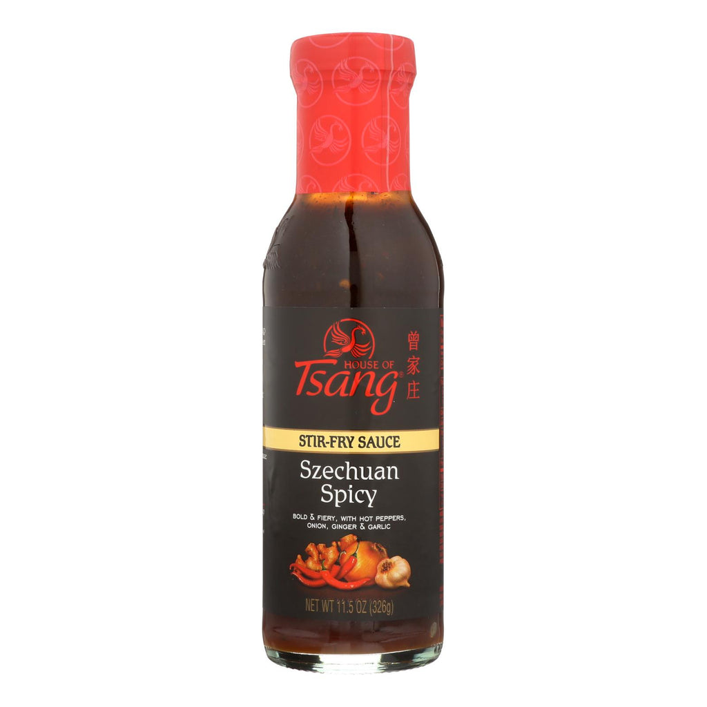 House Of Tsang - Szechuan Spicy Stir-fry Sauce - Case Of 6 - 11.5 Oz. - Lakehouse Foods