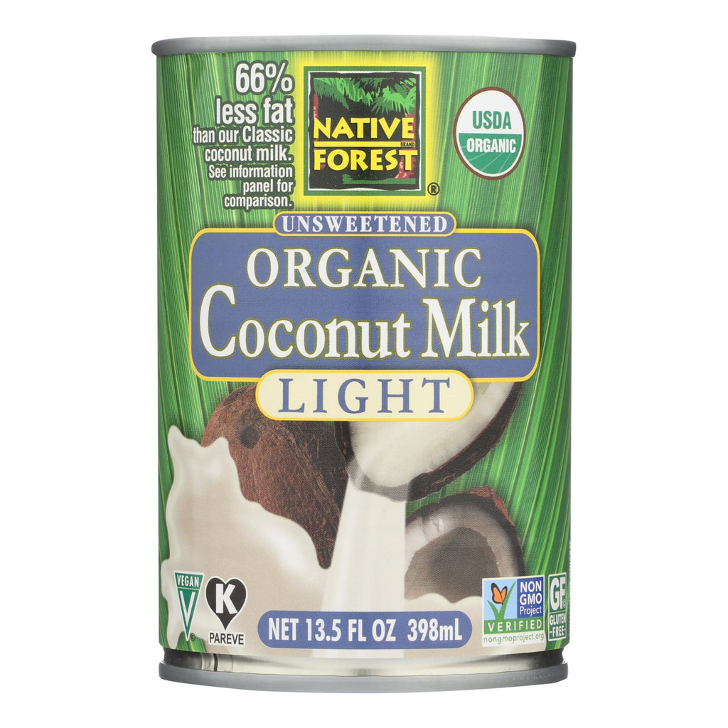 Native Forest Organic Light Milk - Coconut - Case Of 12 - 13.5 Fl Oz. - Lakehouse Foods
