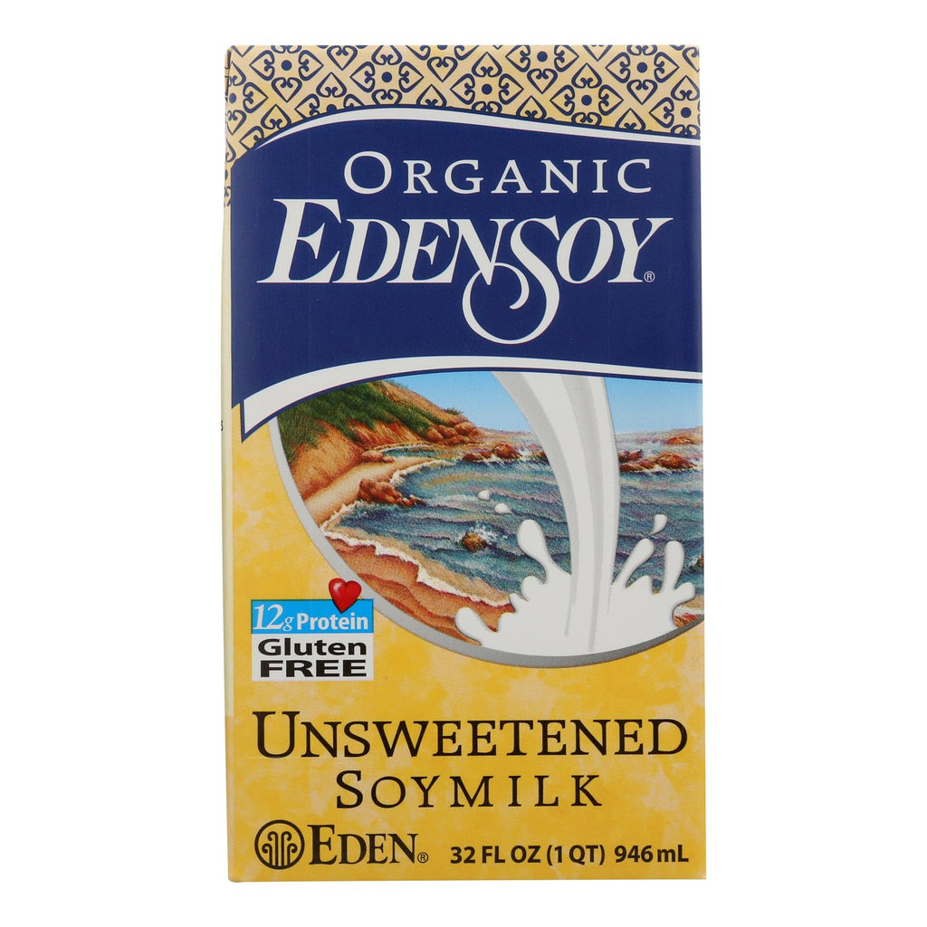 Eden Foods Organic Unsweetened Soymilk - Case Of 12 - 32 Fl Oz. - Lakehouse Foods