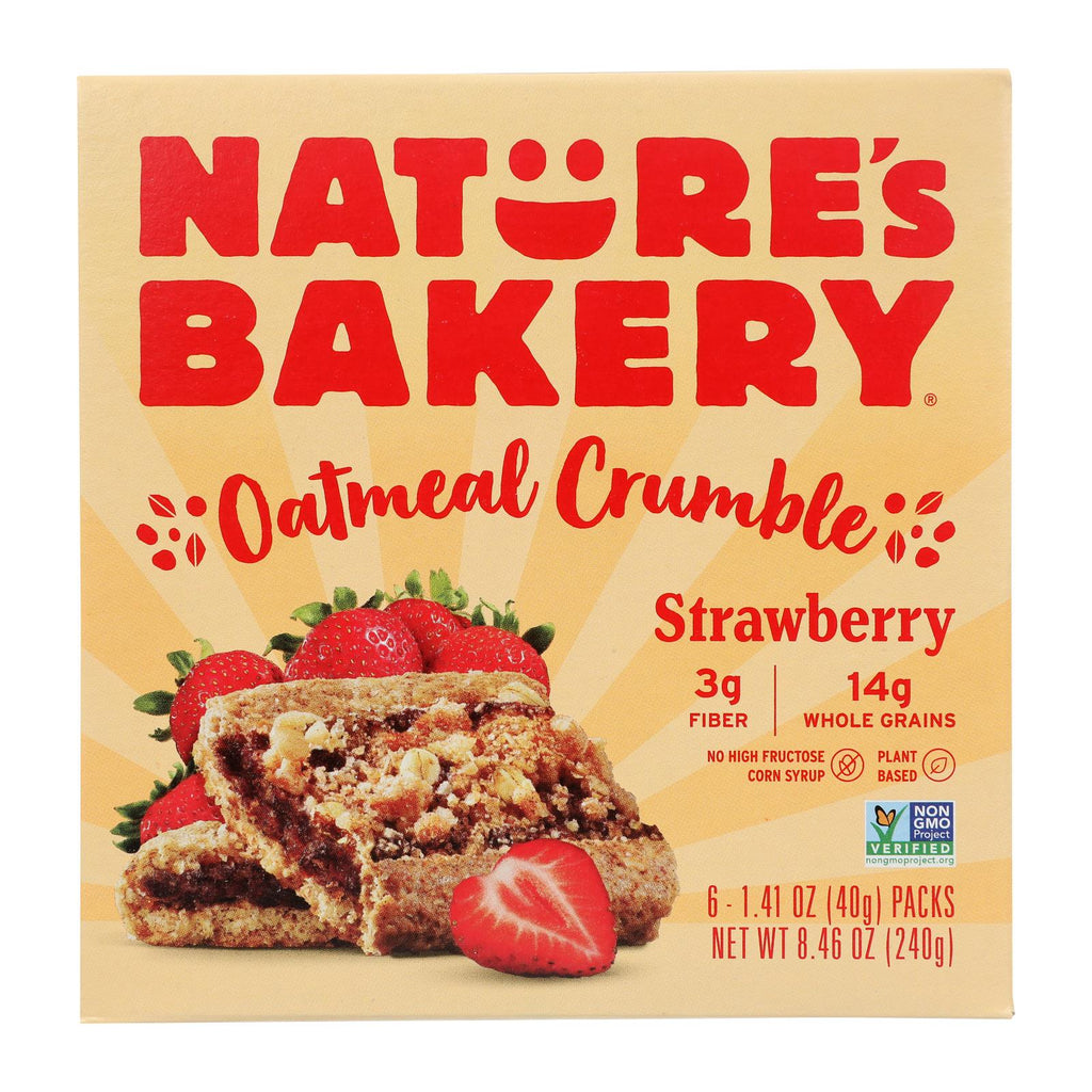 Nature's Bakery - Oatmeal Crumble Strawberry - Case Of 6 - 8.46 Oz - Lakehouse Foods