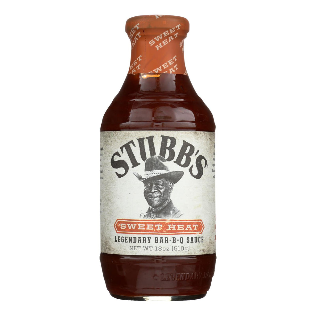 Stubb's Bbq Sauce - Sweet Heat - Case Of 6 - 18 Oz. - Lakehouse Foods