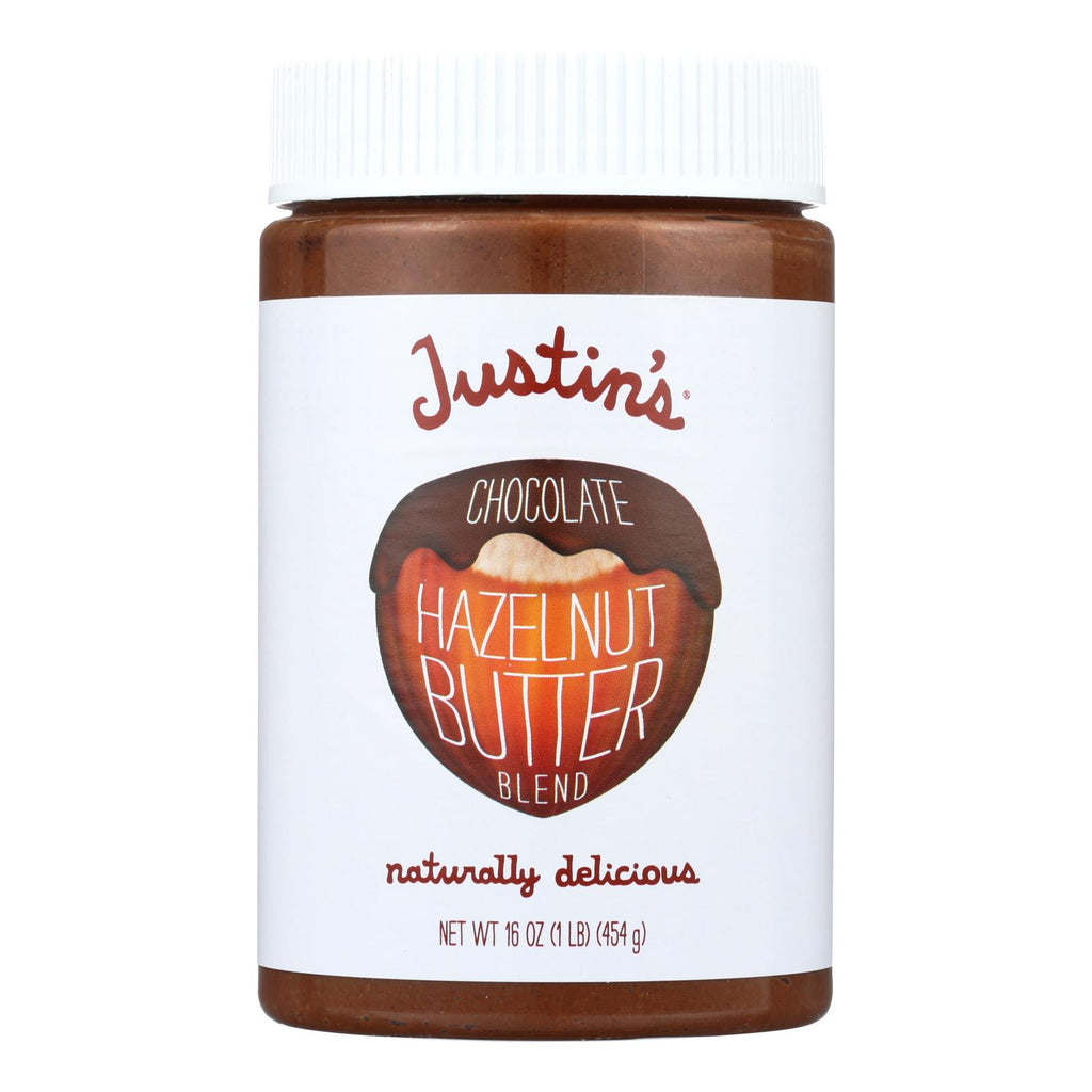 Justin's Nut Butter Hazelnut Butter - Chocolate - Case Of 6 - 16 Oz. - Lakehouse Foods