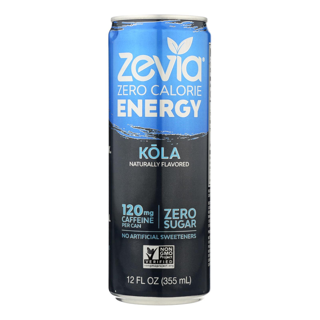 Zevia Zero Calorie Energy Drink - Cola - Case Of 12 - 12 Fl Oz - Lakehouse Foods