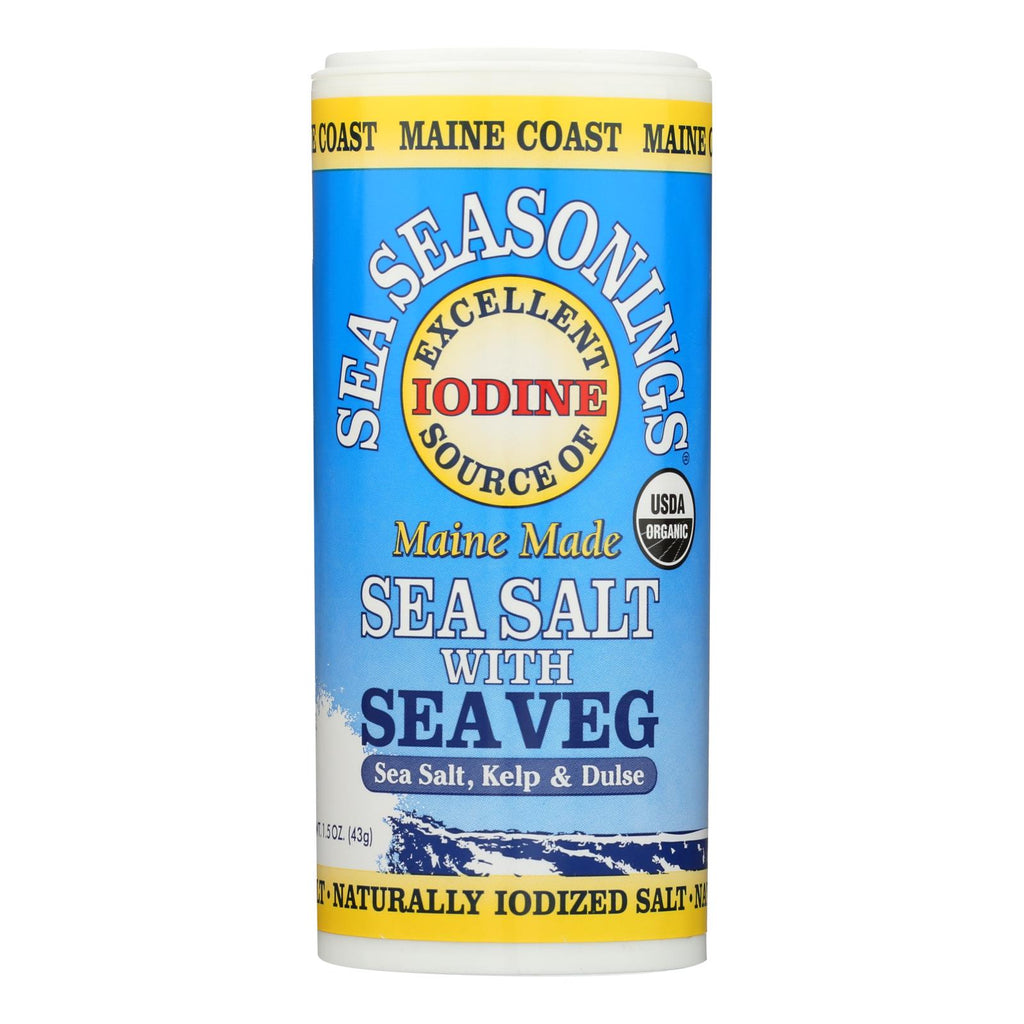 Maine Coast Organic Sea Seasonings - Sea Salt With Sea Veg - 1.5 Oz Shaker - Lakehouse Foods