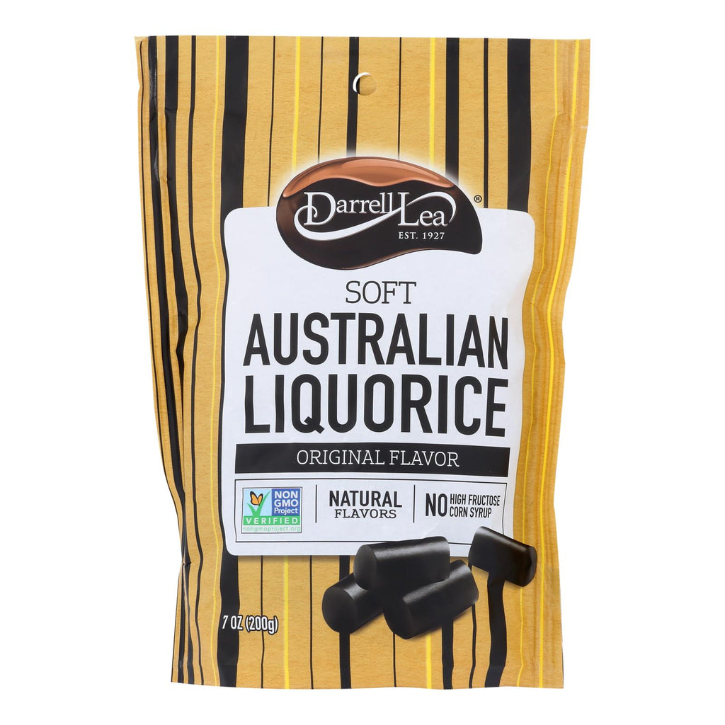 Darrell Soft Eating Liquorice - Original - Case Of 8 - 7 Oz. - Lakehouse Foods