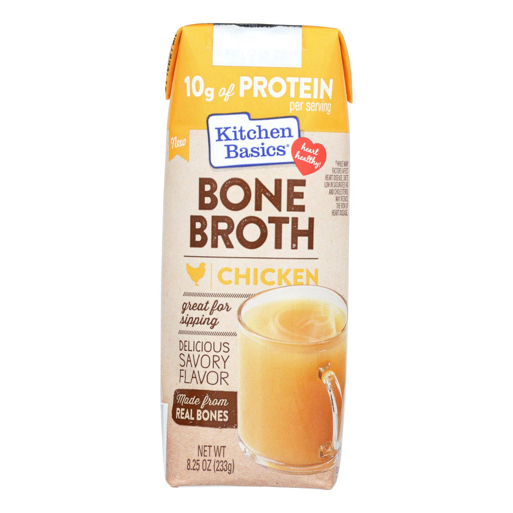 Kitchen Basics Chicken Bone Broth  - Case Of 12 - 8.25 Fz - Lakehouse Foods