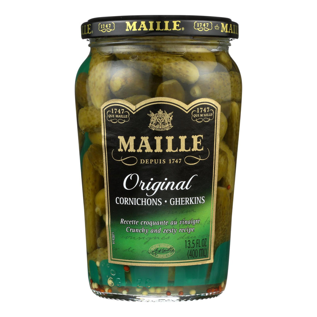 Maille Cornichons - Case Of 12 - 13.5 Fl Oz - Lakehouse Foods