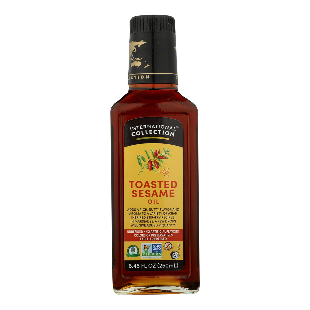 International Collection Sesame Oil - Toasted - Case Of 6 - 8.45 Fl Oz. - Lakehouse Foods