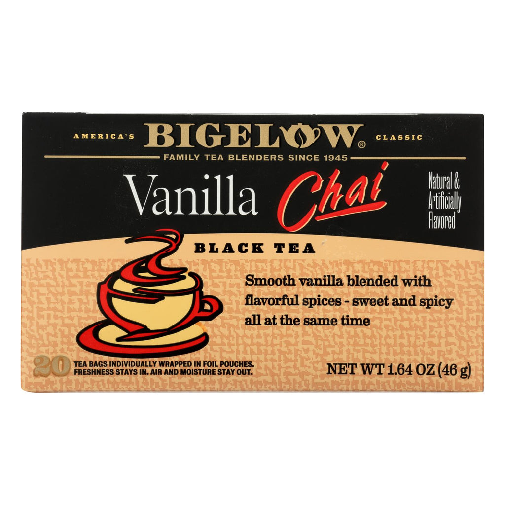 Bigelow Tea Tea - Chai Vanilla - Case Of 6 - 20 Bag - Lakehouse Foods
