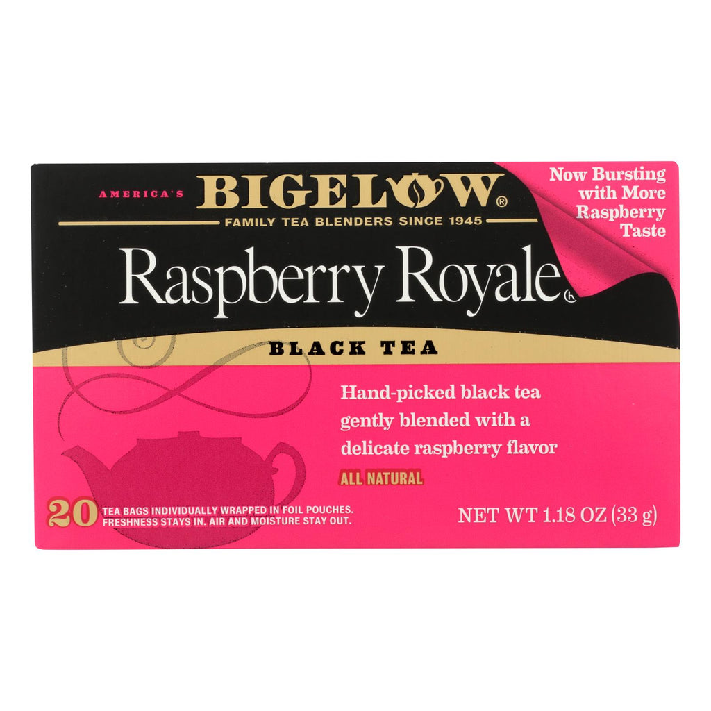 Bigelow Tea Raspberry Royale Black Tea - Case Of 6 - 20 Bags - Lakehouse Foods