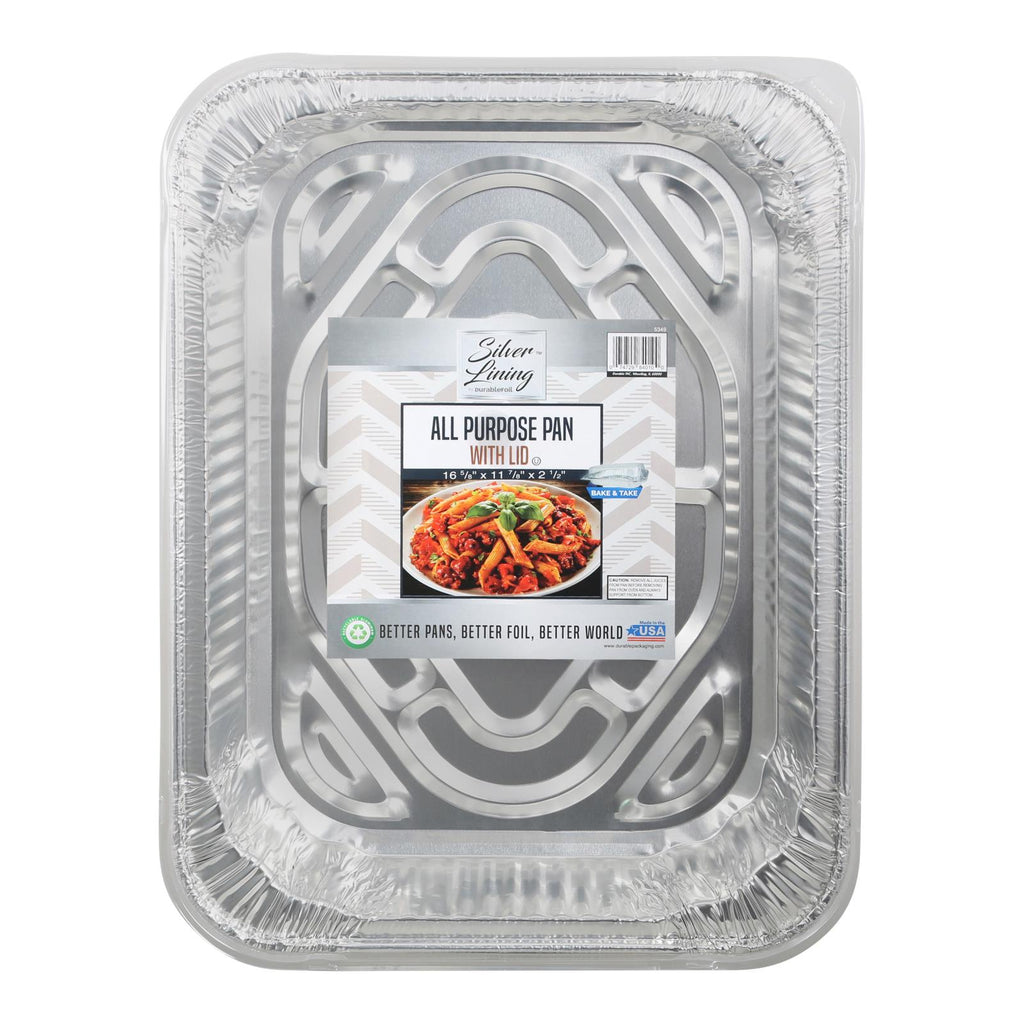 Durable Foil - Alum Pan All Prps Lid - Case Of 12 - 1 Ct - Lakehouse Foods