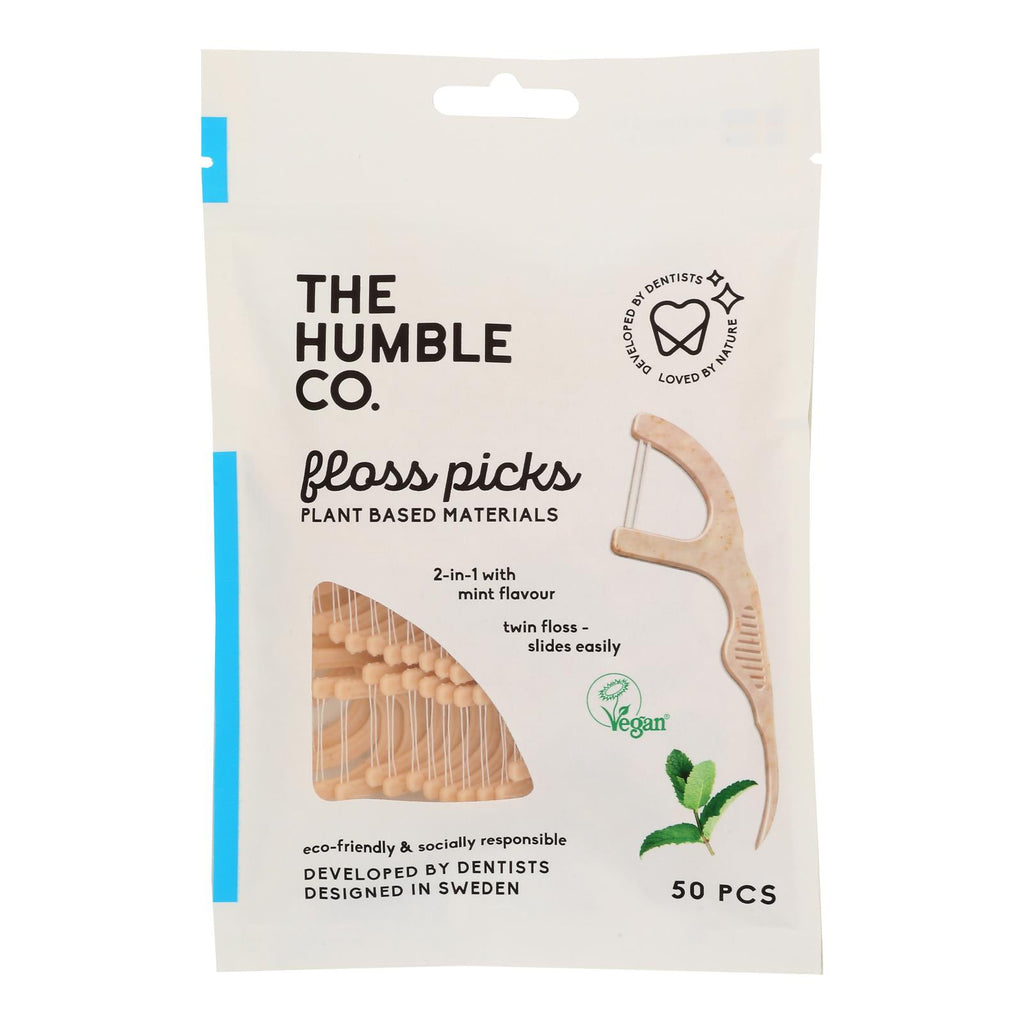 Humble Co - Floss Pks Mint Ecofriendly - Case Of 4-50 Ct - Lakehouse Foods