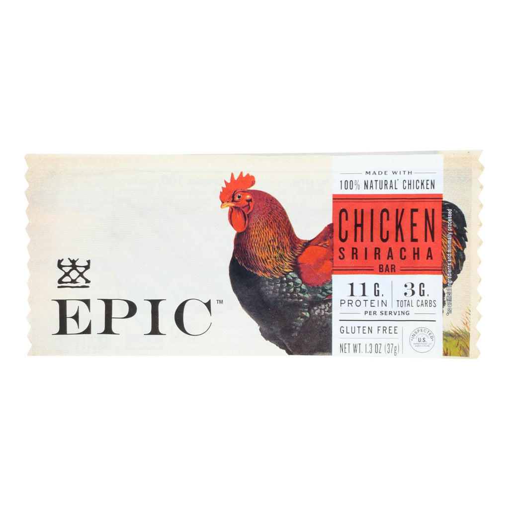 Epic - Bar Chicken Sriracha - Case Of 12-1.3 Oz - Lakehouse Foods