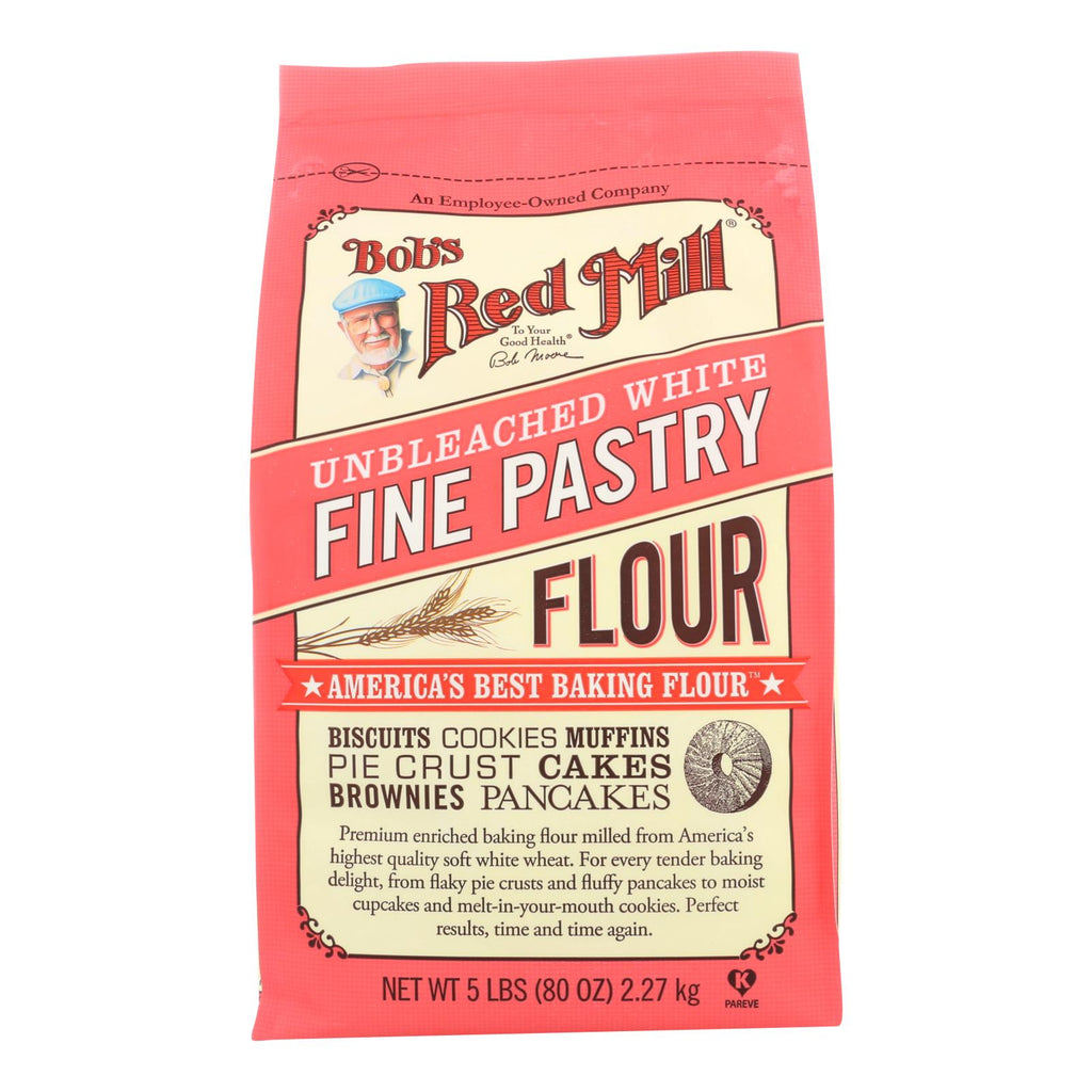 Bob's Red Mill - Unbleached White Fine Pastry Flour - 5 Lb - Case Of 4 - Lakehouse Foods