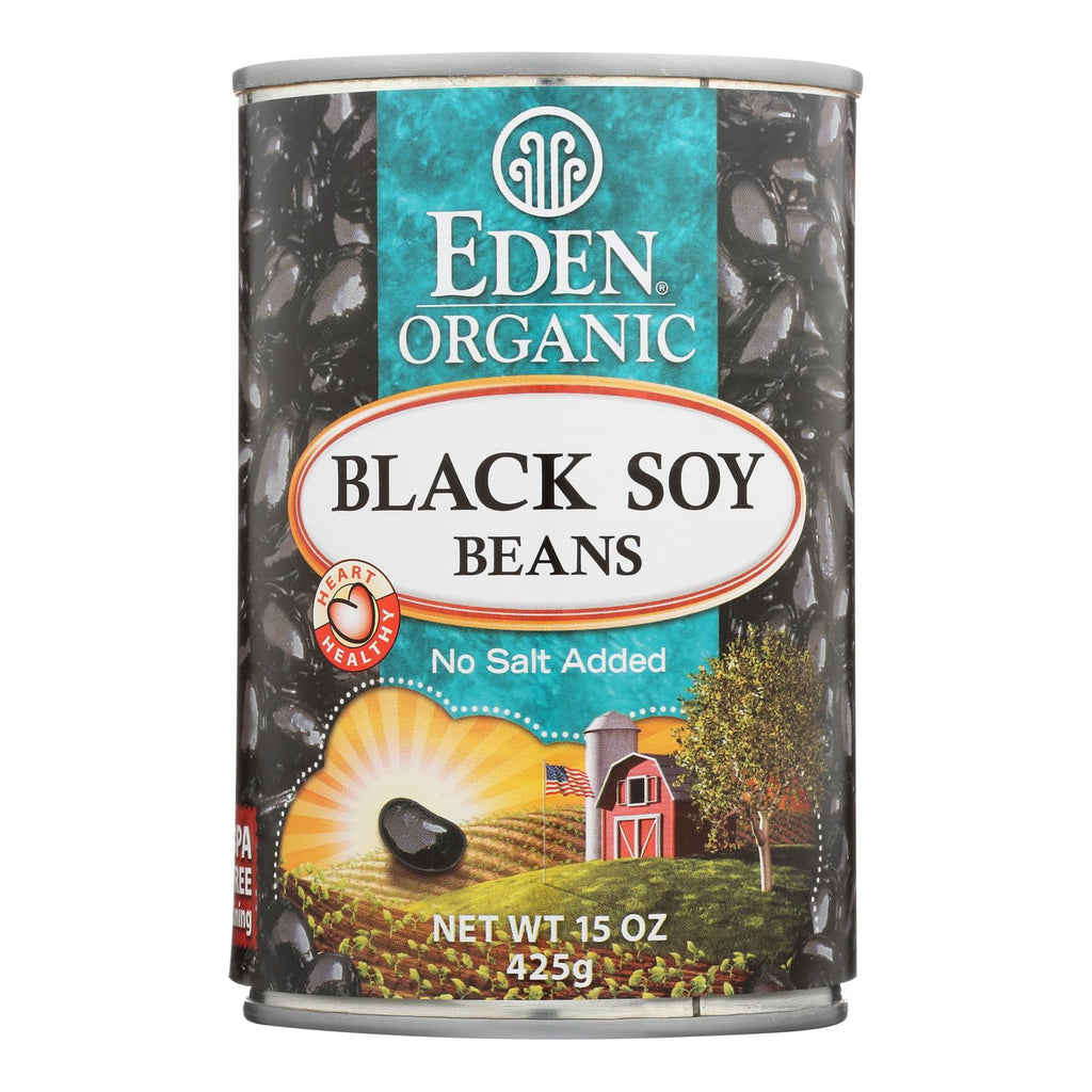 Eden Foods Organic Black Soy Beans - Case Of 12 - 15 Oz. - Lakehouse Foods