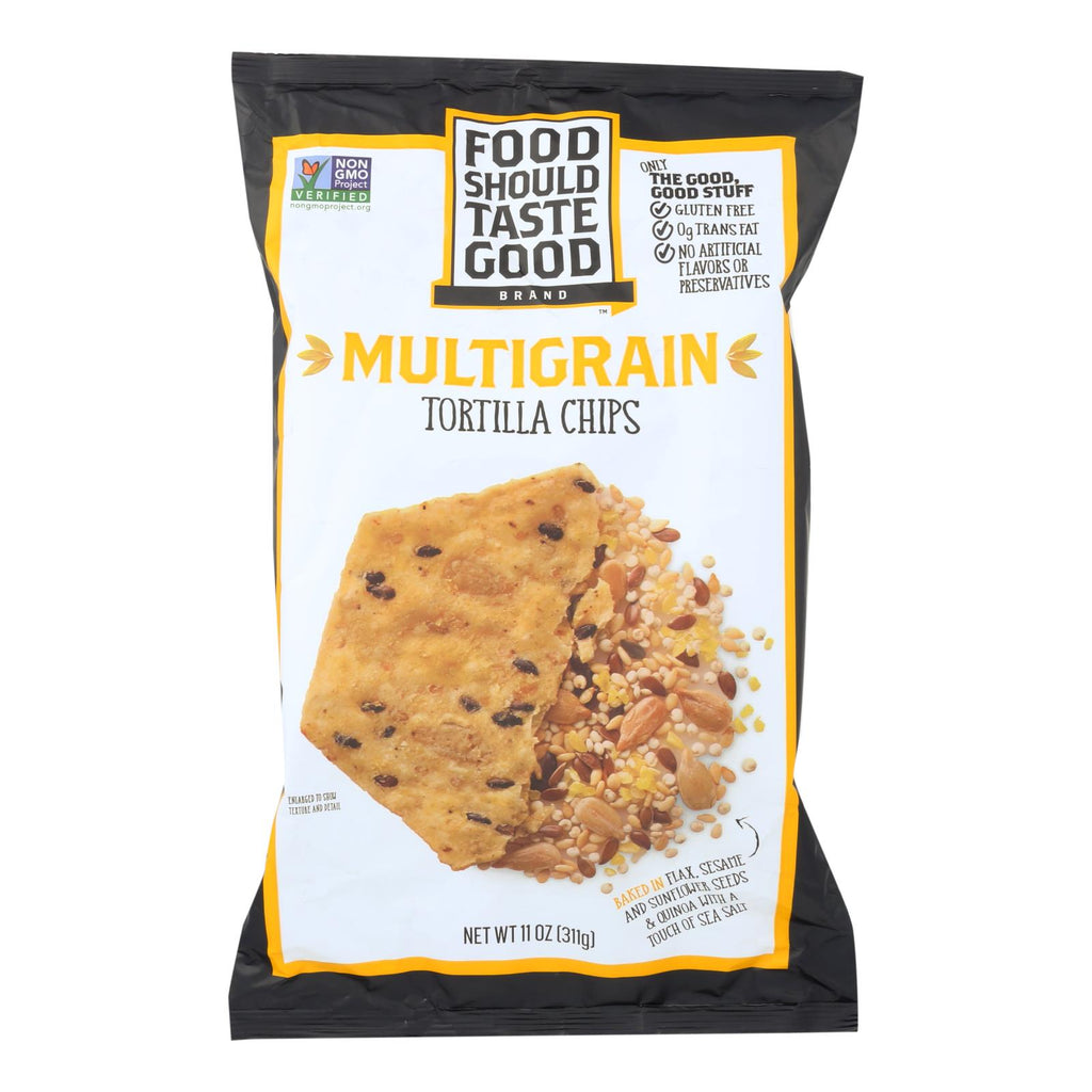 Food Should Taste Good Multigrain Tortilla Chips - Multigrain - Case Of 12 - 11 Oz. - Lakehouse Foods