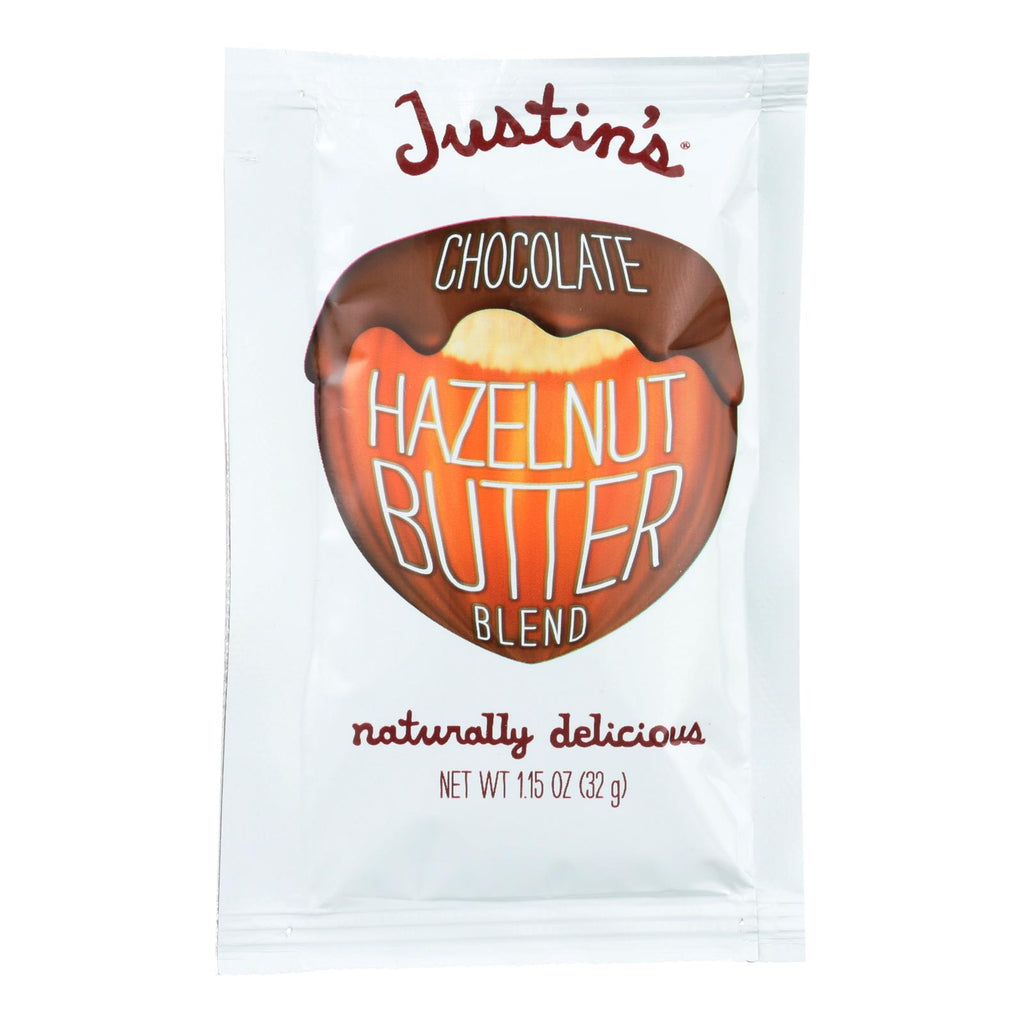 Justin's Nut Butter Squeeze Pack - Hazelnut Butter - Chocolate  - Case Of 10 - 1.15 Oz. - Lakehouse Foods