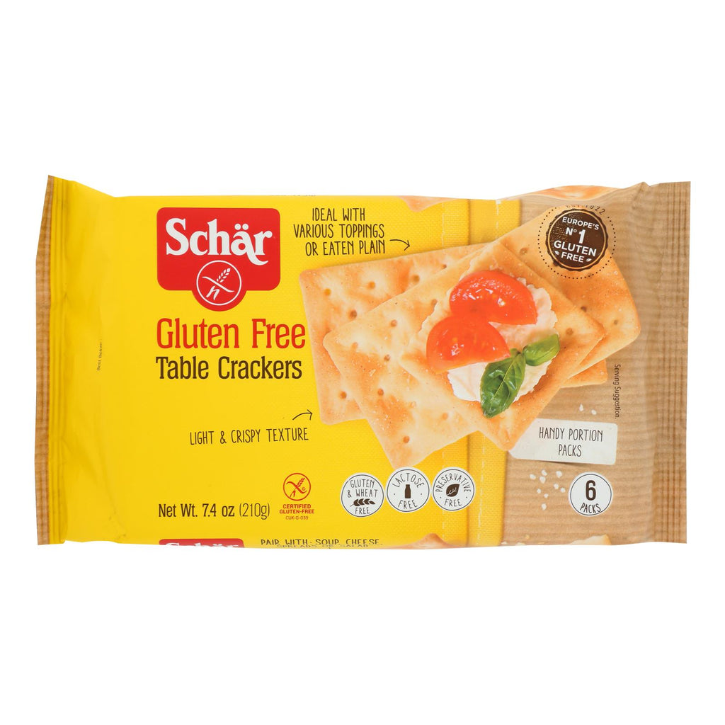 Schär Gluten Free Table Crackers - Case Of 5 - 7.4 Oz - Lakehouse Foods