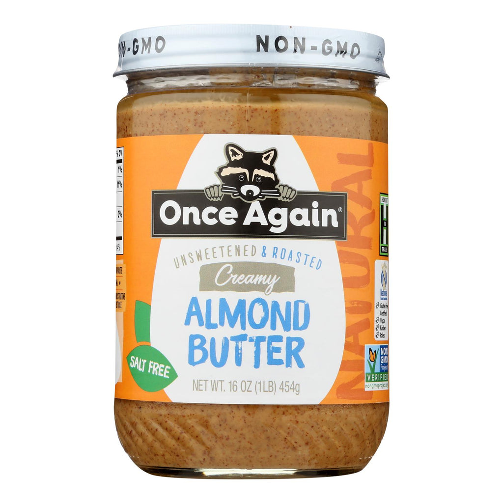 Once Again - Almond Butter Smth Ns - Case Of 6-16 Oz - Lakehouse Foods