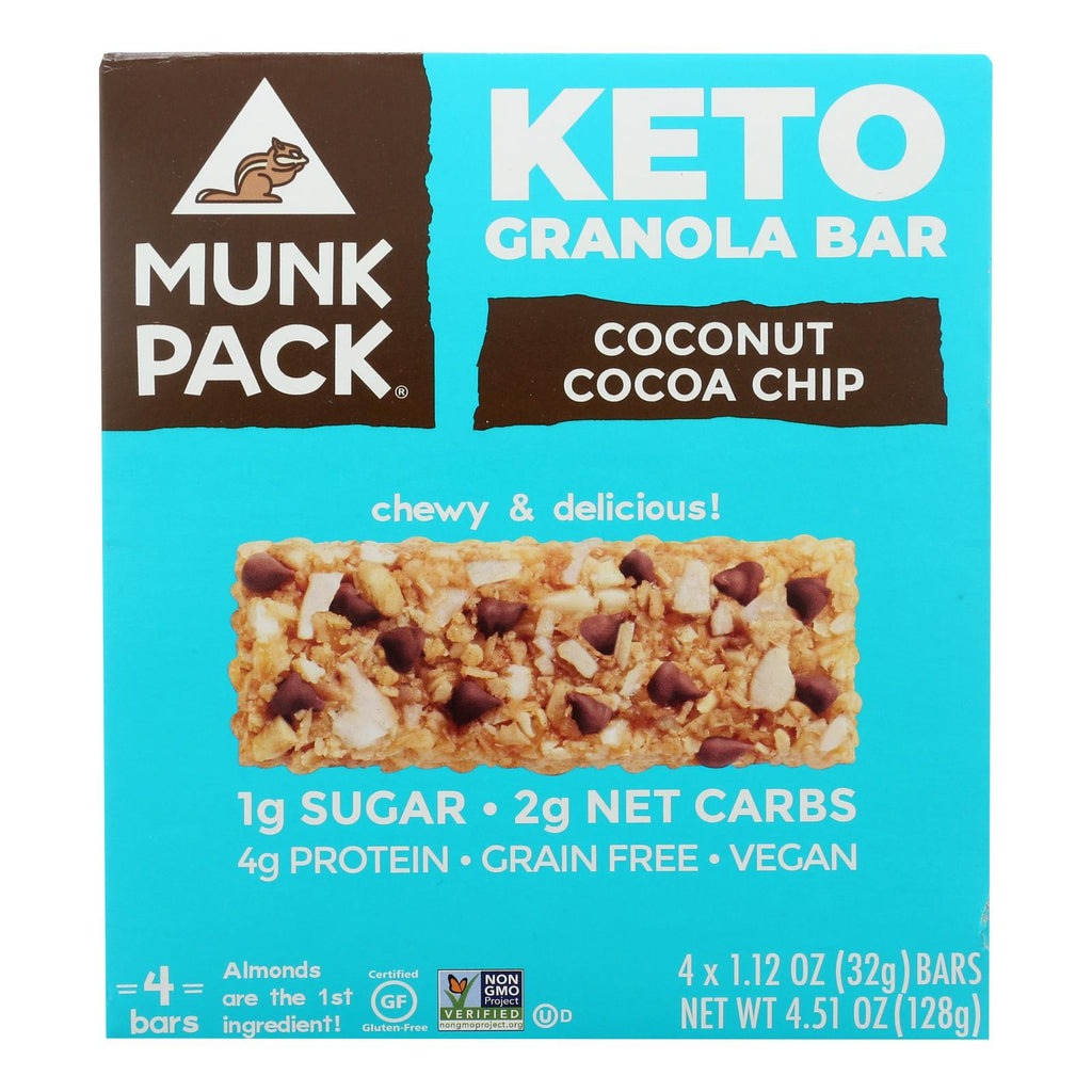 Munk Pack - Green Bar Coconut Coco Chips Kto - Case Of 6 - 4-1.12oz - Lakehouse Foods