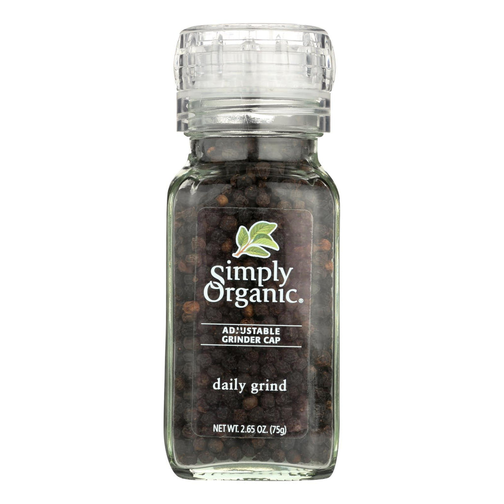 Simply Organic Daily Grind Black Peppercorns - Organic - Grinder - 3 Oz - Lakehouse Foods