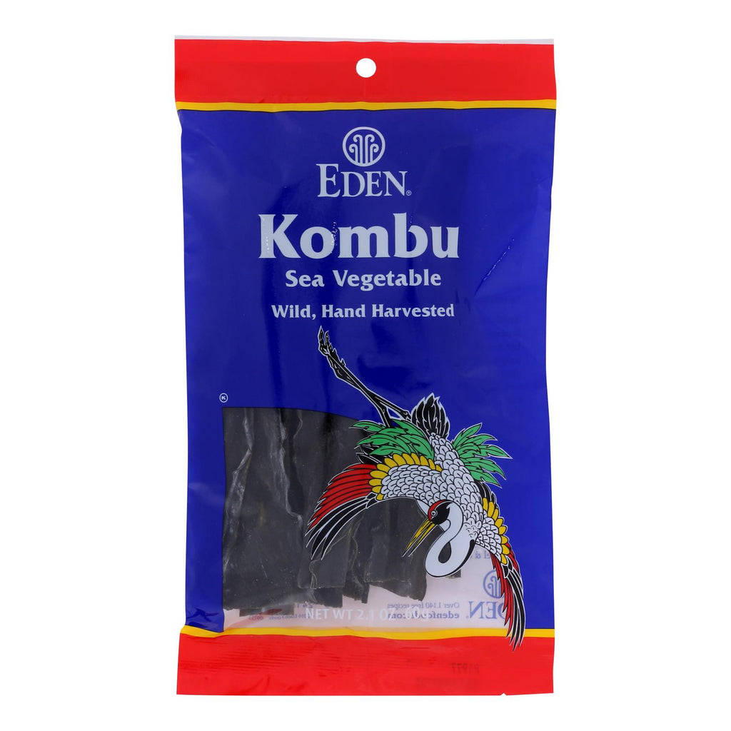 Eden Foods Kombu - Sea Vegetable - Wild Hand Harvested - 2.1 Oz - Case Of 6 - Lakehouse Foods