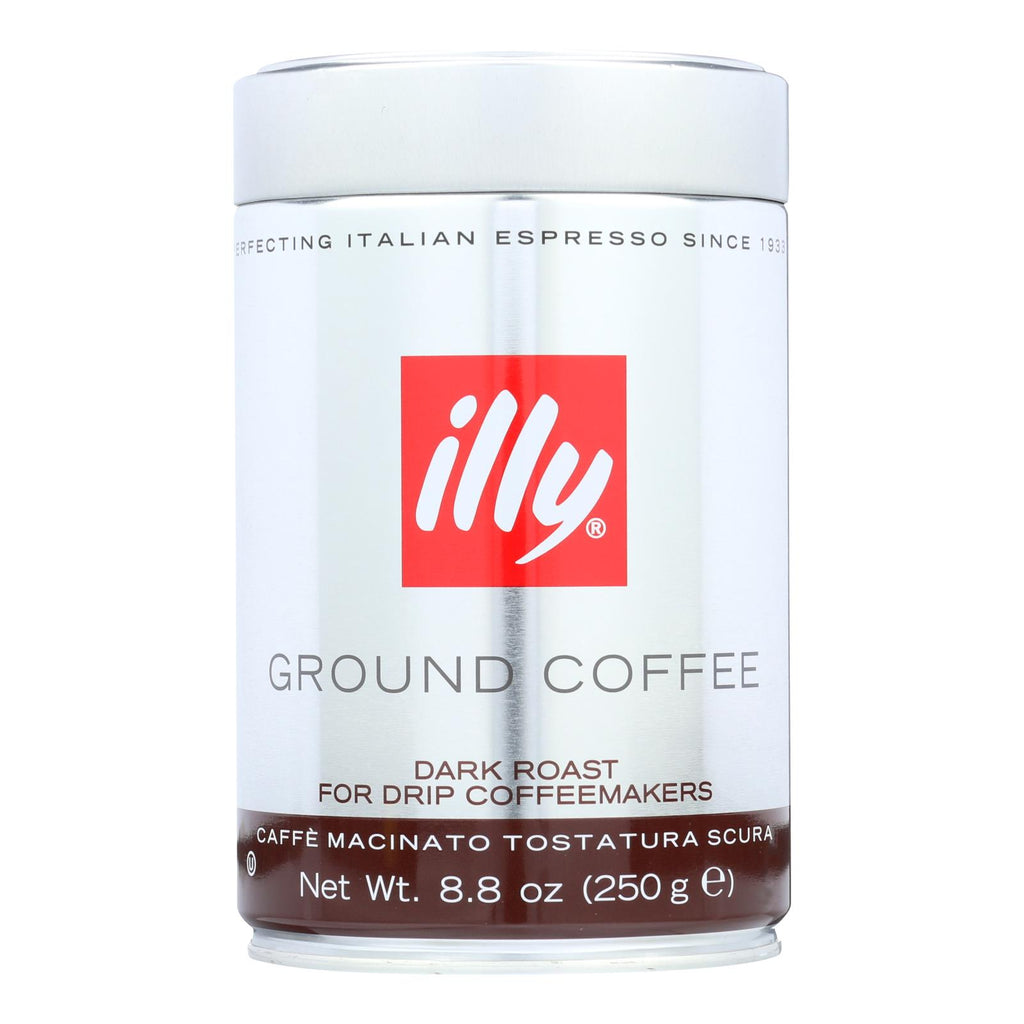 Illy Caffe Coffee Coffee - Drip - Ground - Dark Roast - 8.8 Oz - Case Of 6 - Lakehouse Foods