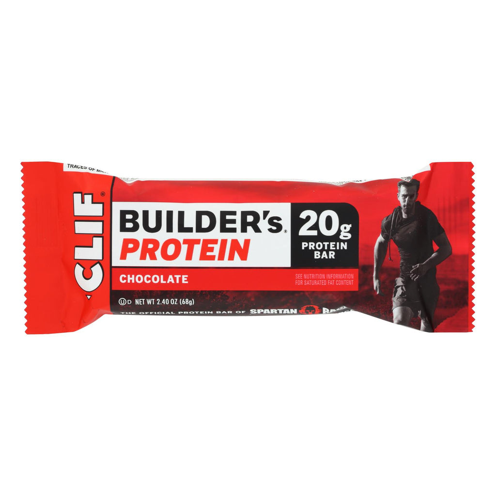 Clif Bar Builder Bar - Chocolate - Case Of 12 - 2.4 Oz - Lakehouse Foods