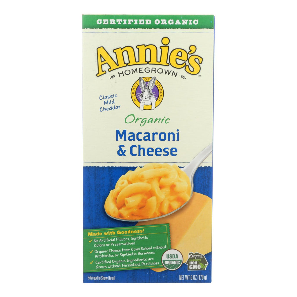 Annies Homegrown Macaroni And Cheese - Organic - Classic - 6 Oz - Case Of 12 - Lakehouse Foods