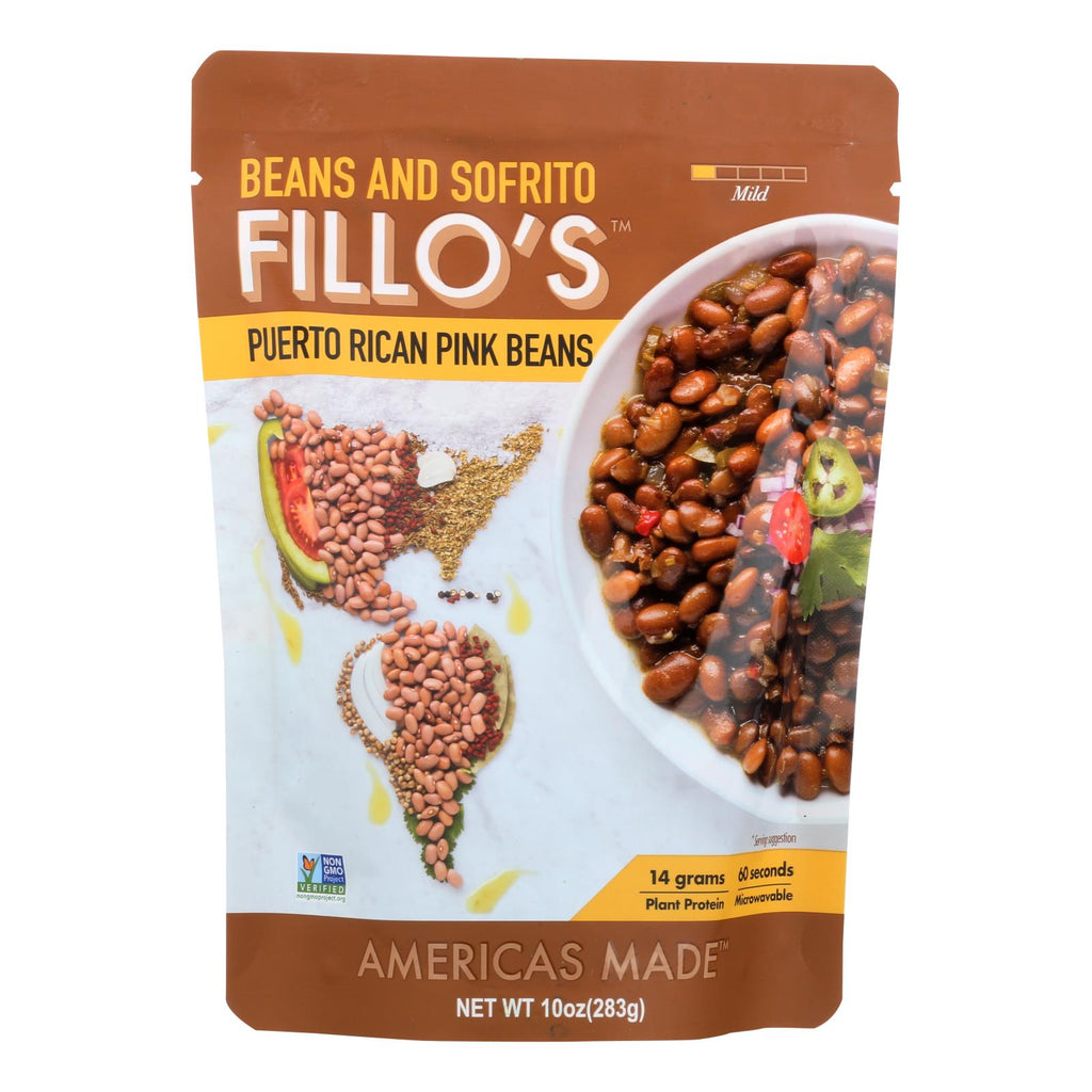 Fillo's Beans - Puerto Rican Pink Beans - Case Of 6 - 10 Oz. - Lakehouse Foods